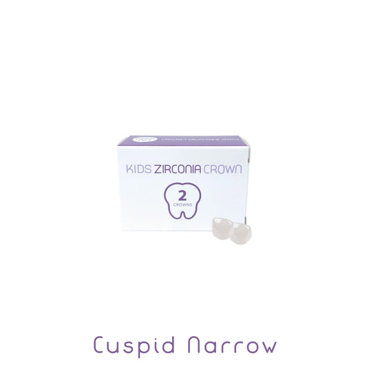 Zirconia, Children's Crown, CUSPID-NARROW, Refill, 2 pieces per box